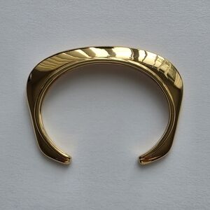 $416 New Missoma HERA DOME STATEMENT CUFF BRACELET Gold S/M